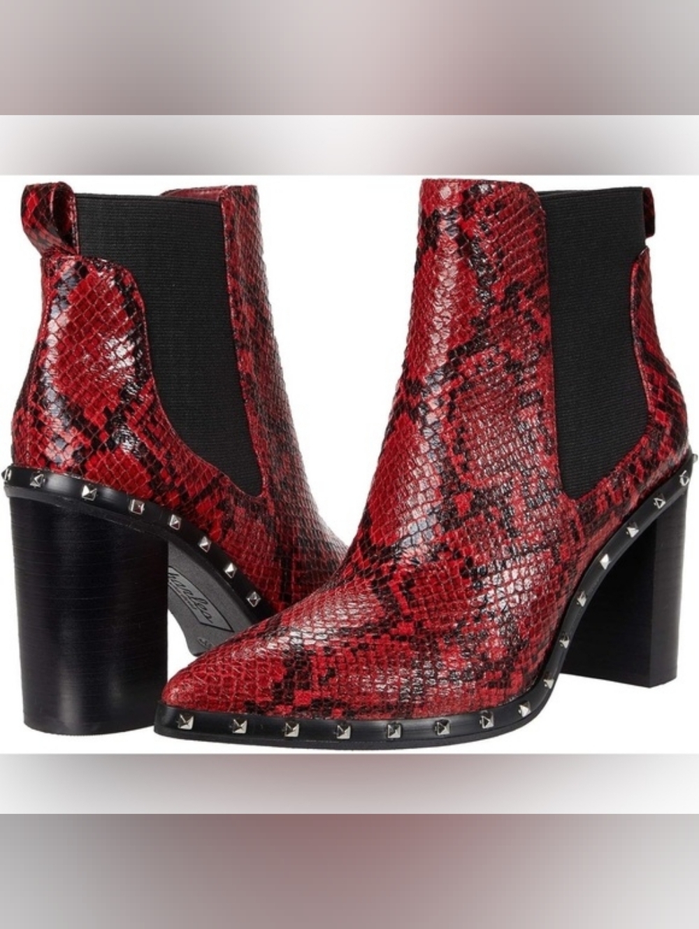 CHARLES by Charles David Dodger stacked chunky heel Booties Size 9M